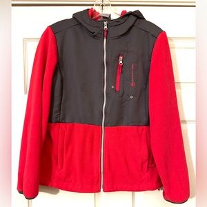 Free Country Fleece Lined Jacket Hot Pink/Gray Size Medium